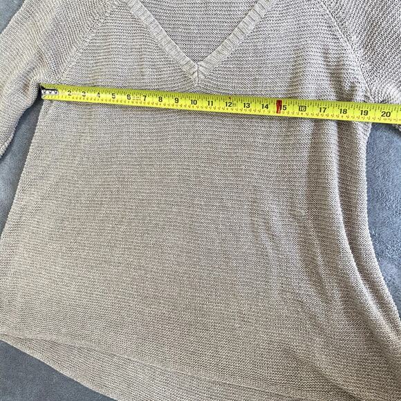 Eileen Fisher Knit Linen Sweater Top Women's XL Boho Cottagecore - Picture 6 of 10